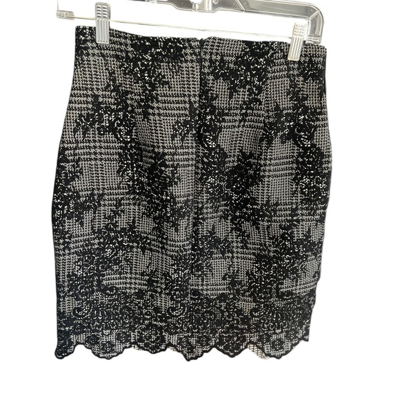 Zara Dresses & Skirts - Black and White Lace Pencil Skirt